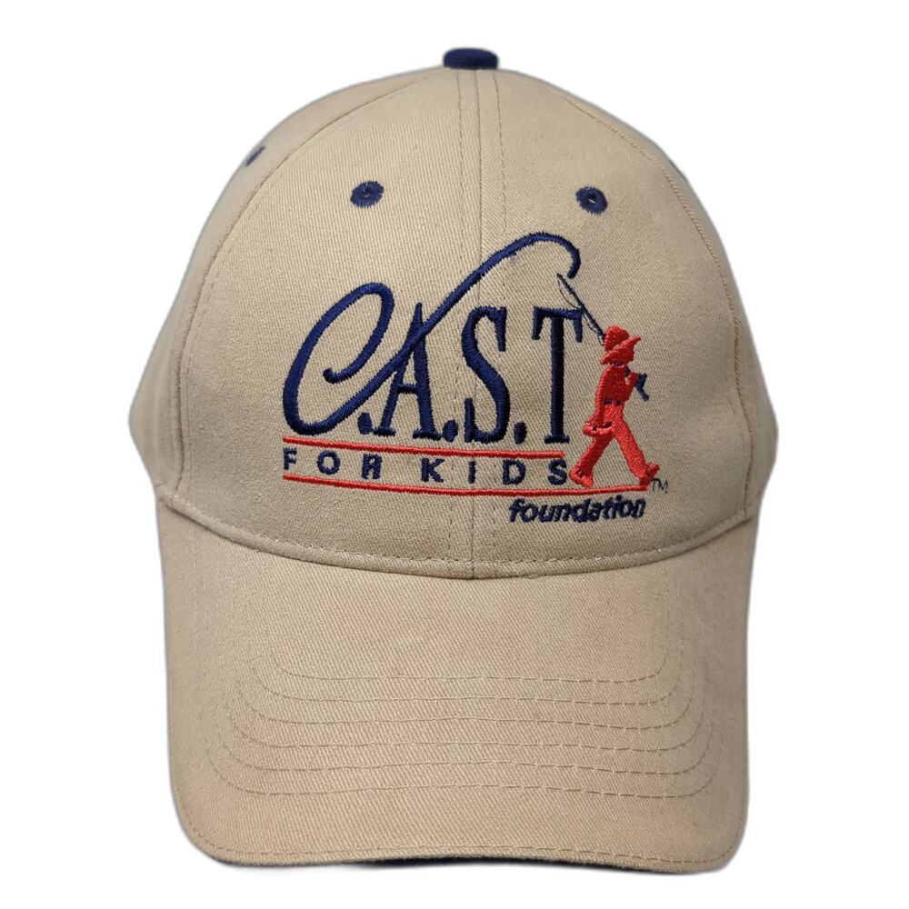 C.A.S.T For Kids Foundation Strapback Baseball Cap Beige One Size Shasta Wear